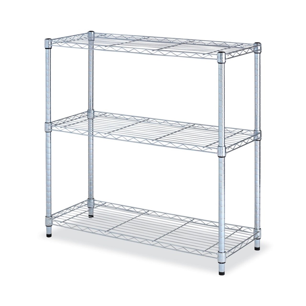 Alera 36 in. x 14 in. x 36 in. 3-Shelf Residential Wire Shelving - Silver
